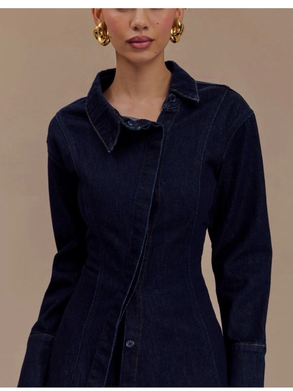 Meshki Dark Indigo Denim Jacket - Picture 3 of 4